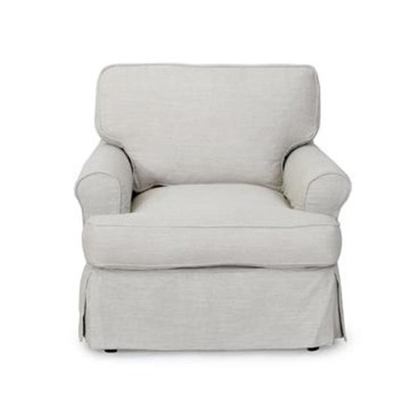 Sunset Trading Sunset Trading Horizon Slipcovered Chair in Light Gray SU-117620-220591